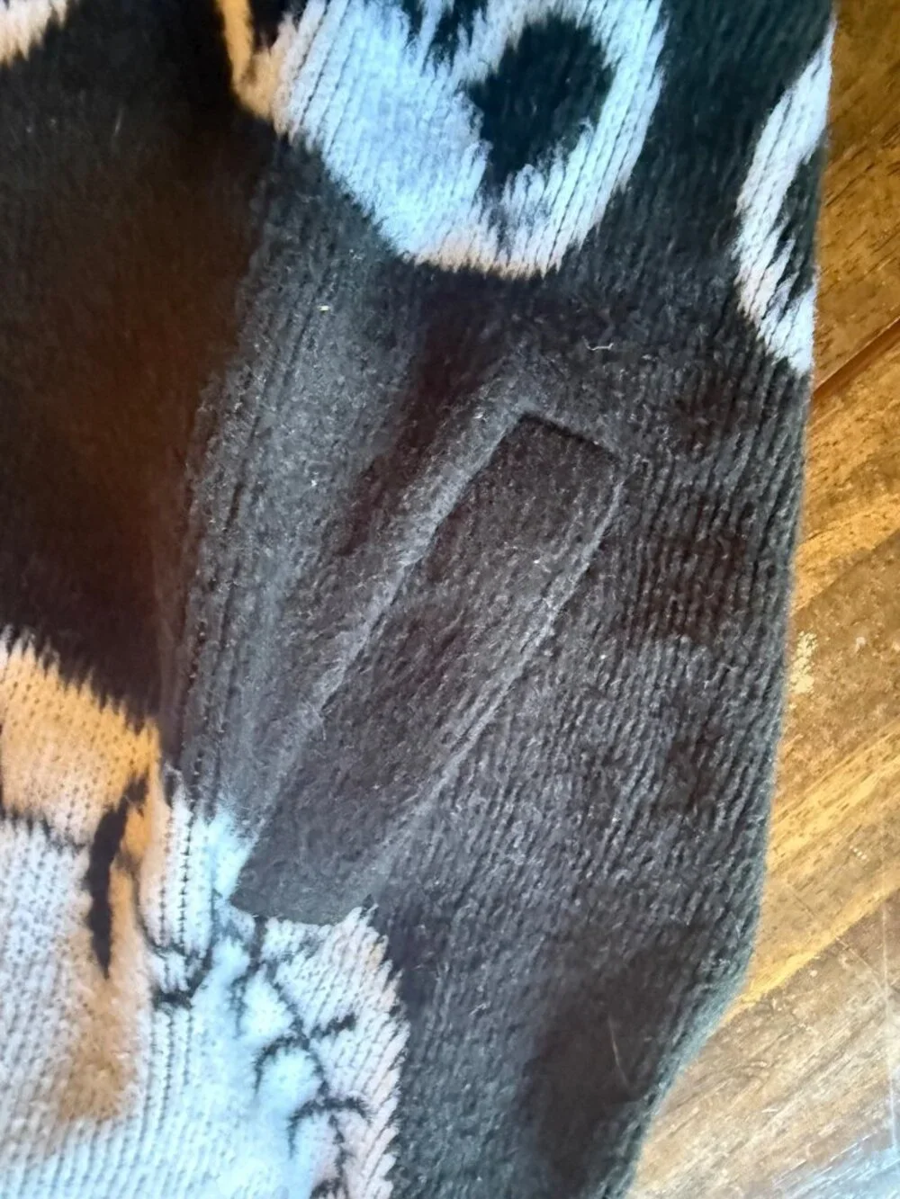 TEJIDOS RUMINAHUI Jack Skellington Nightmare Before Christmas Wool Sweater L/XL - Picture 6 of 9